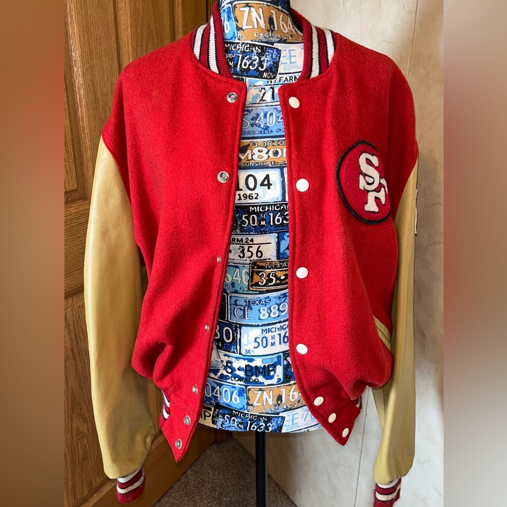 Vintage DeLong San Francisco 49ers Varsity Jacket